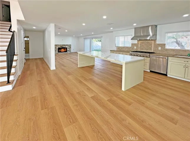 Kitchen and Family Room