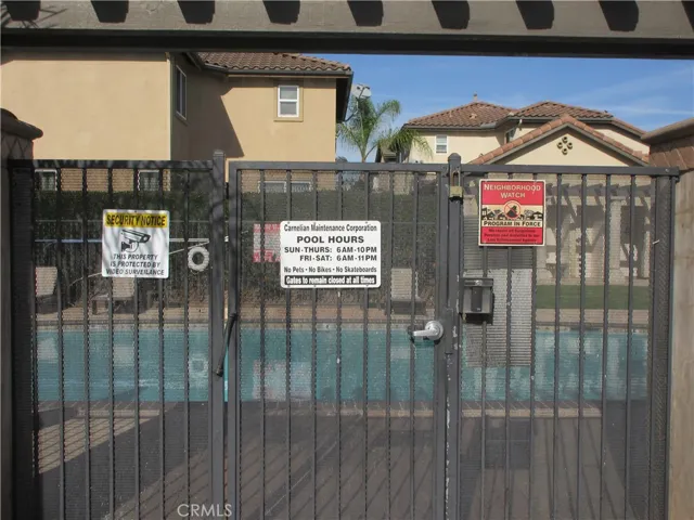 Pool and clubhouse area