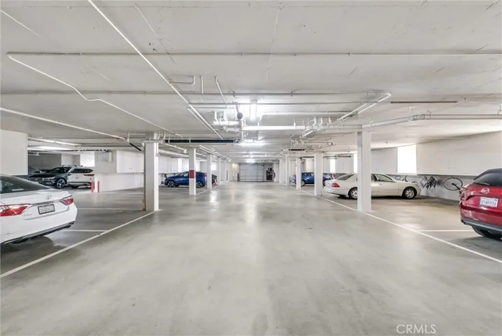 East View of parking area
