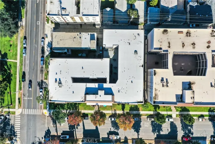 Aerial photo  of Ocean Park Imperial "OPI" at 1st Street and Junipero Ave.