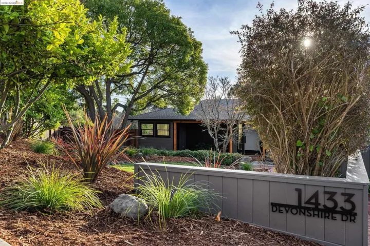 Expansive front garden