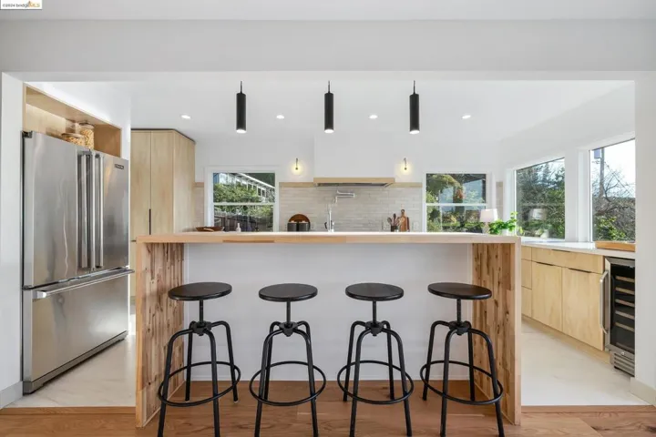 Custom handcrafted breakfast bar