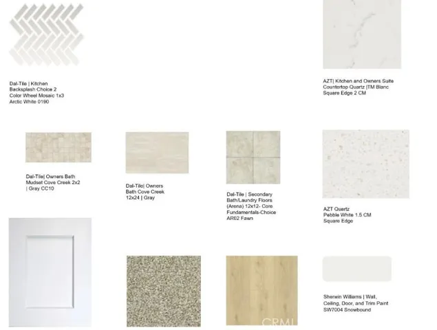 Design Selections.  Home is under construction and selections are subject to change.