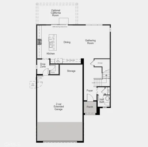 Structural options include: garage service door, and garage extension.