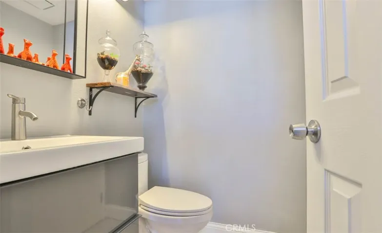 Downstairs powder room