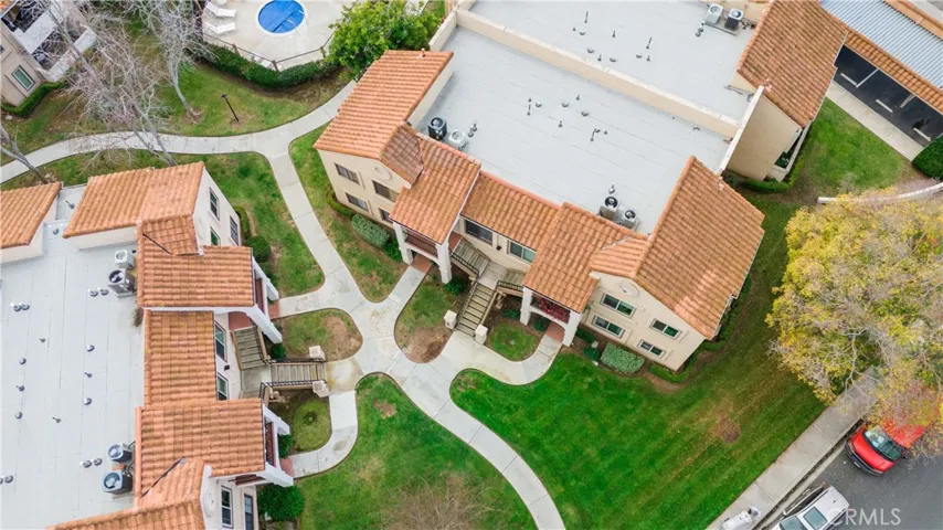 aerial view of community