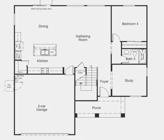  Structural options added include: garage service door.