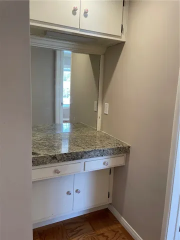 Dressing area in primary suite