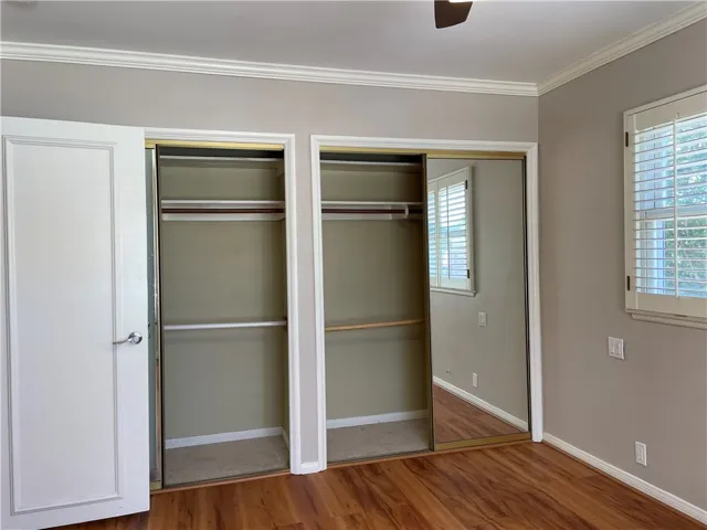 Closets in  primary suite