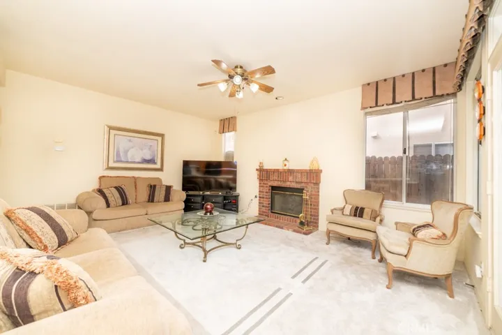 Family room next to kitchen