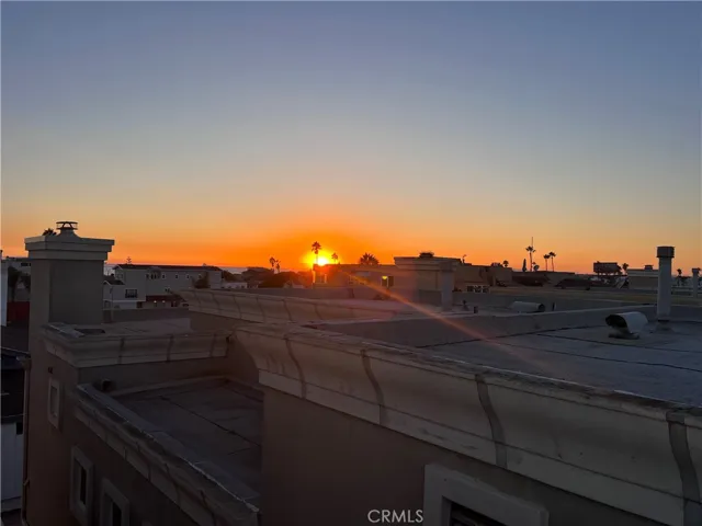 Sunset from top deck