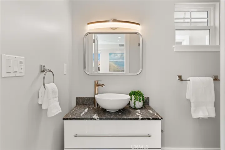 powder room on top floor
