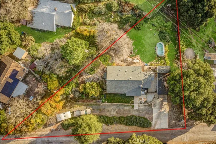 Aerial View with Lot Lines