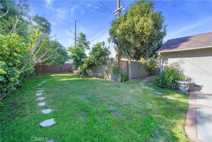 Backyard with Lemon & Grapefruit trees