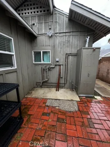 Back patio also