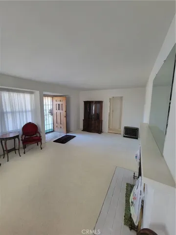 Living facing front door