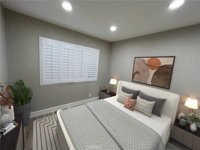 Virtually staged 3rd bedroom