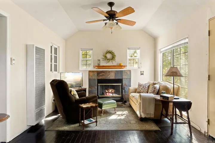 Enjoy the fireplace in this cozy cottage