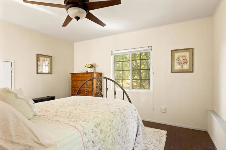 Secluded and private bedroom with tree top views