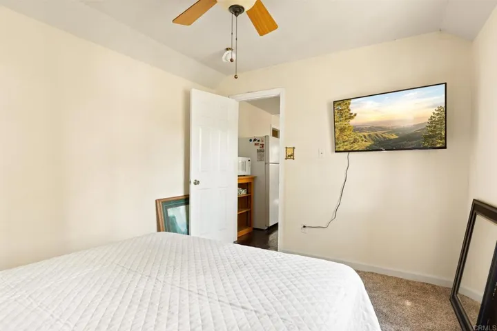1st floor bedroom off kitchen