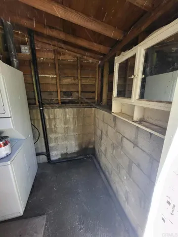 Indoor laundry room with separate entrance