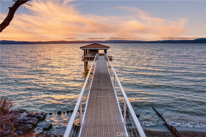 Steel pilings and durable walkway material