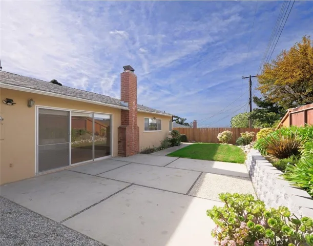 Back Elevation & Patio