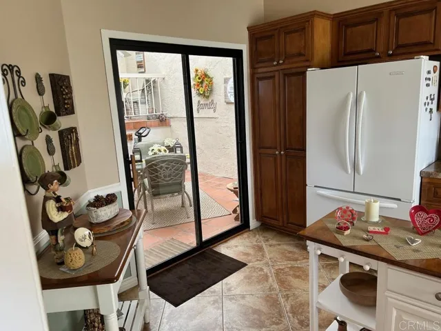 Kitchen entry to atrium