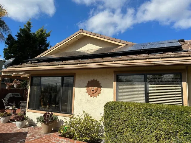 solar panels on BY roof