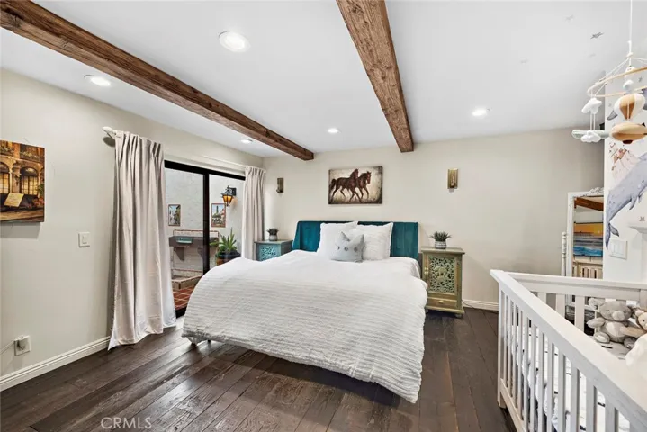 primary bedroom located off atrium