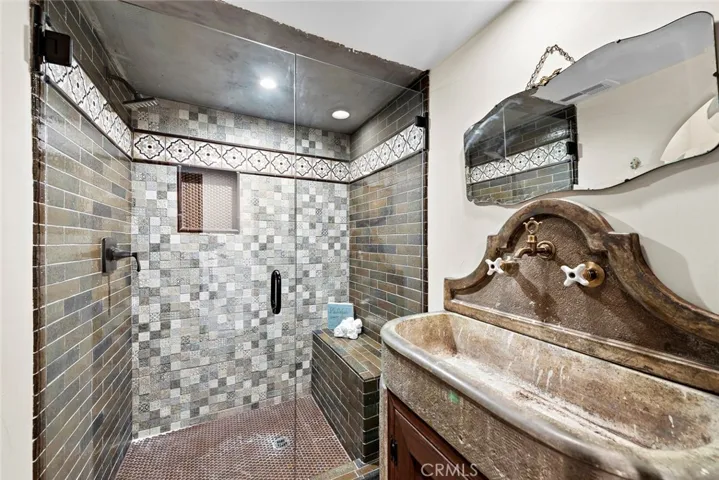 Secondary bathroom with walk in shower
