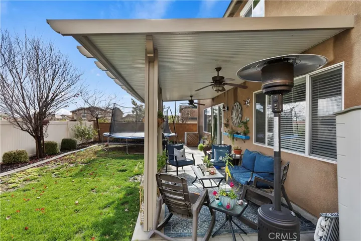 Alumawood Patio Cover with 2 Ceiling Fans