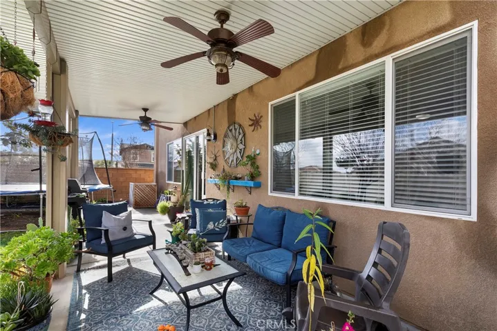 Plenty of Room to Relax under the Alumawood Patio with Fans to Stay Cool!
