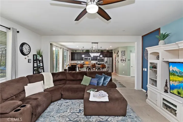 Open to Dining and Kitchen