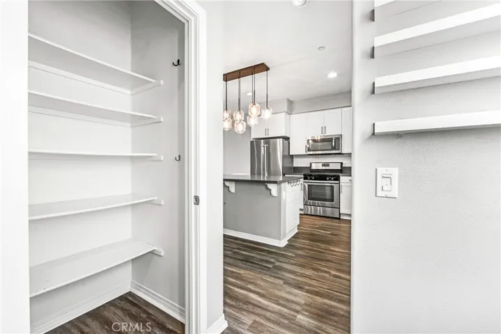 Huge walk-in pantry.