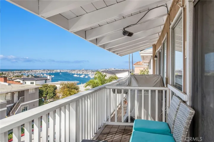 Deck off the living room.