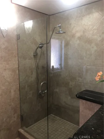 Hallway bath walk in shower