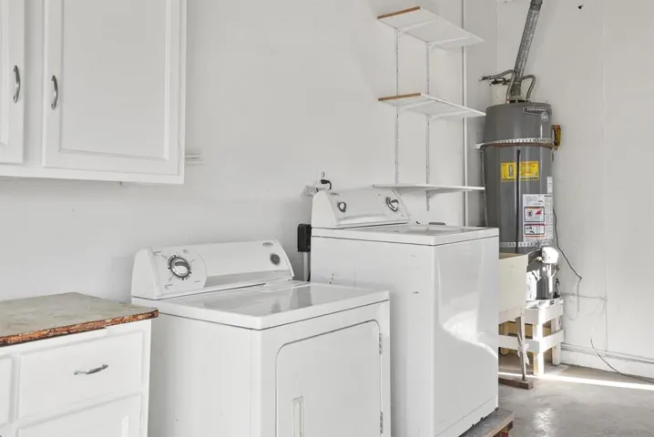 Washer and dryer located in garage will stay with the home!