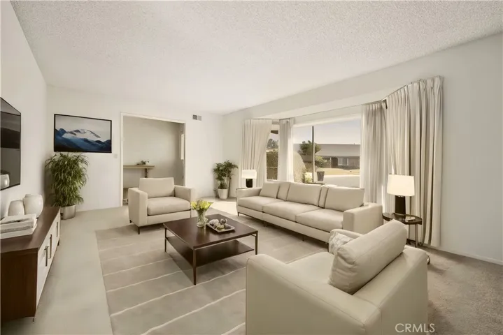 Virtually staged Living Room
