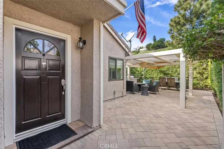 Beautiful paved entry way