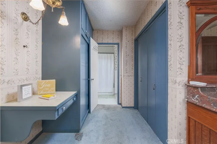 Bedroom 1 has 2 closets and door to connecting to hallway bathroom