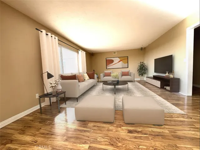 LIVING ROOM DIGITALLY STAGED