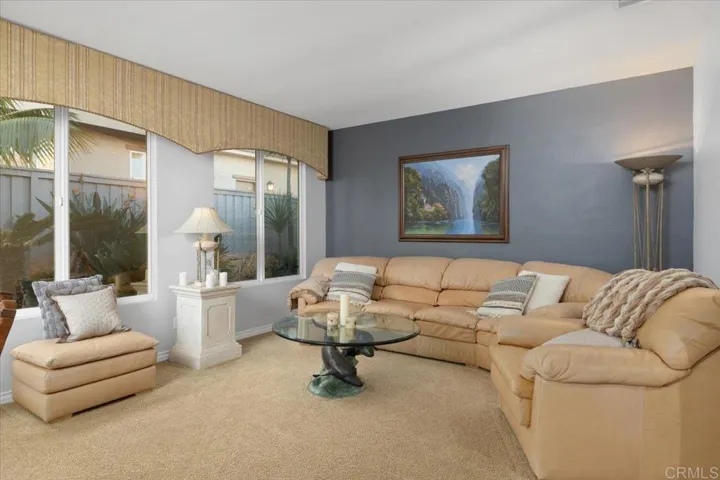 Separate dining space and family room