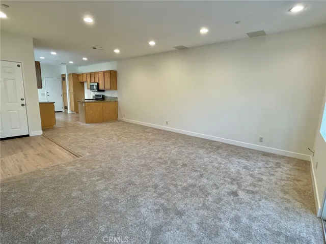 Lot of space for dining area AND living room furniture