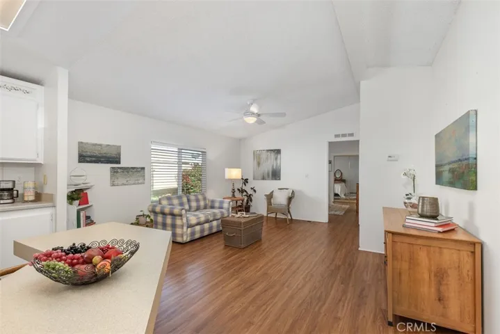 Family room flows beautifully off the kitchen.