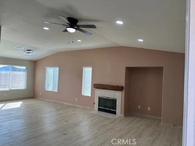 Living room, fireplace
