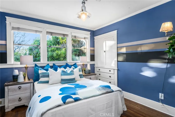 Bedroom #5 window showcases front garden view