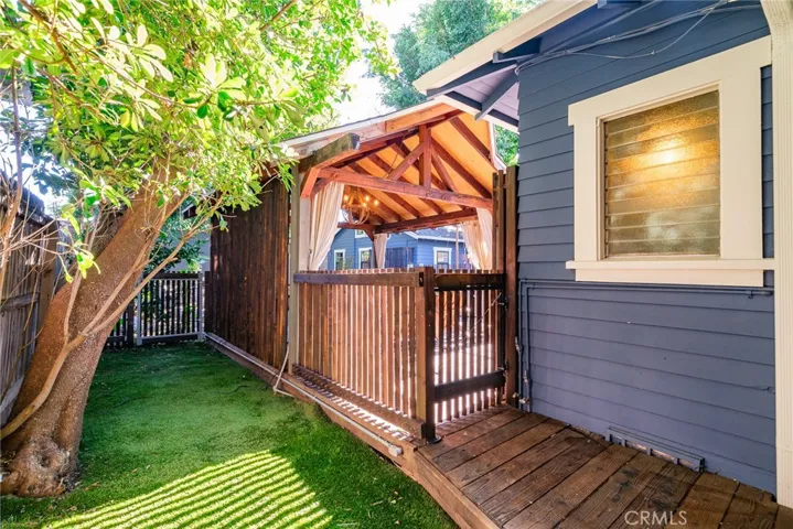 Dog Run and Access to exterior Gazebo/Backyard