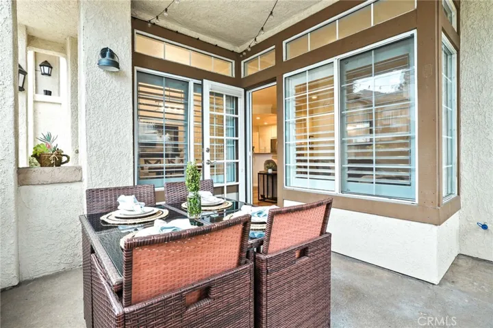 Another view of the patio.