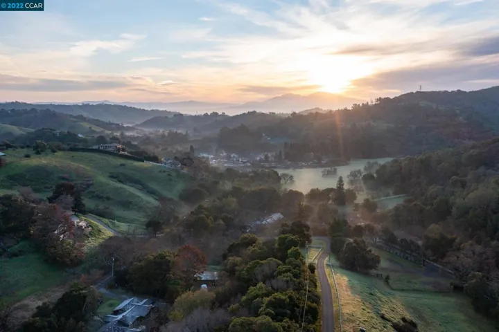 Alhambra Valley Sunrise Briones Park to right